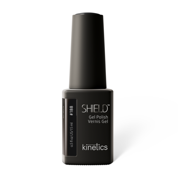 Kinetik SHIELD Gel Polish Jet Black #188